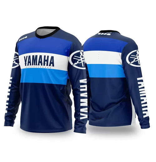 Summer YAMAHA Men Women Motorcycle Riding Suit Loose Breathable Quick