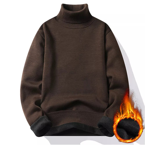 Autumn Winter Men's Turtleneck Sweater Men's Knitting Pullovers