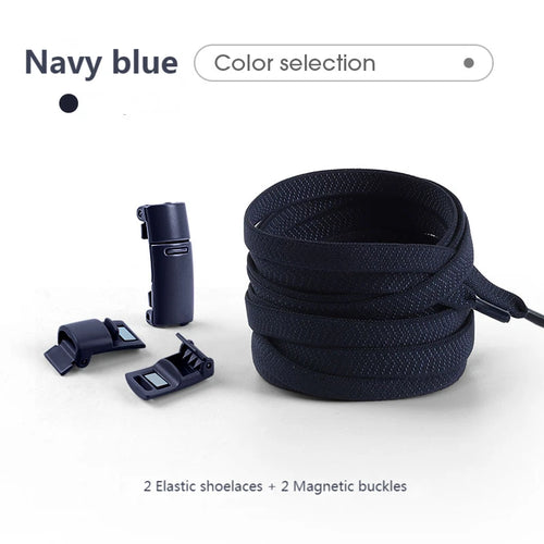 Colorful Magnetic Lock Shoelaces without ties Elastic Laces Sneakers