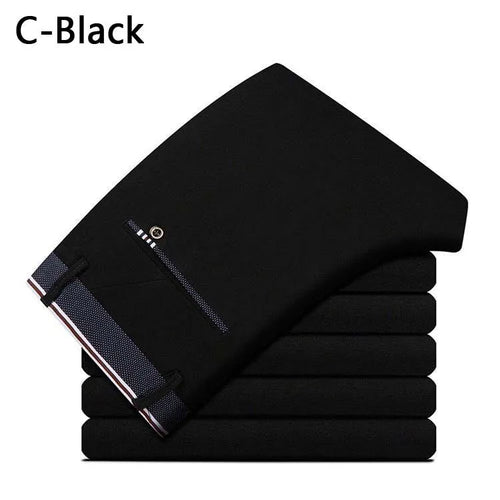Men's Spring Autumn Fashion Business Casual Long Pants Suit Pants Male