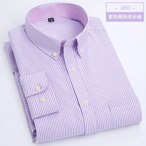 Men's long sleeve shirt Oxford woven casual non-ironing spring summer