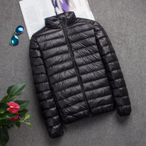 New Autumn And Winter Down Jacket Men's Fashion Hooded Super Light