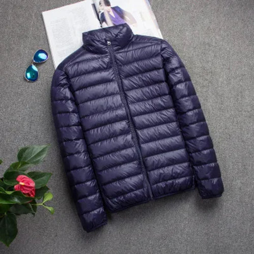 New Autumn And Winter Down Jacket Men's Fashion Hooded Super Light