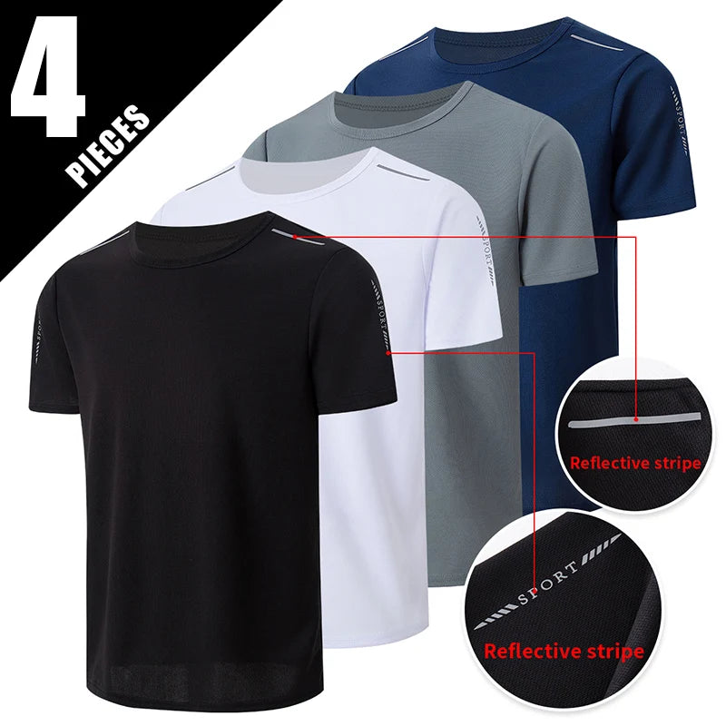 4/1/2 Pack Men's Gradient Quick-drying Sportswear Teenagers Leisure
