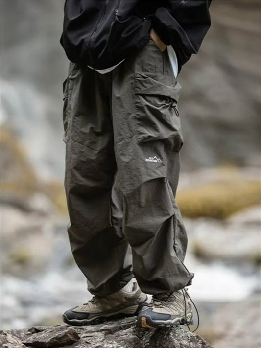 Men's Spring and Autumn New Waterproof Hip Hop Mountaineering Pants