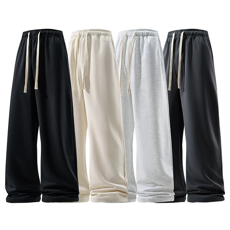 Wide Leg Pant Fashion Causal Breathable Men Sweatpant Male Autumn