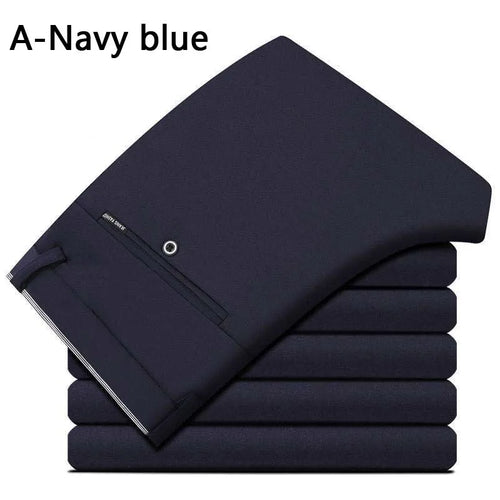 Men's Spring Autumn Fashion Business Casual Long Pants Suit Pants Male