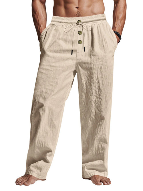 Men's Casual Trousers 2025 Spring/Summer New Man Large Size white