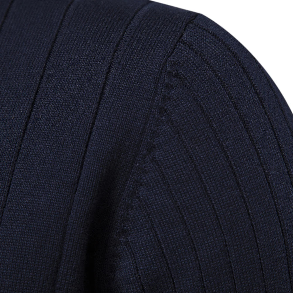 2023 New Autumn Zipper Pullover Sweaters for Men High Quality Warm