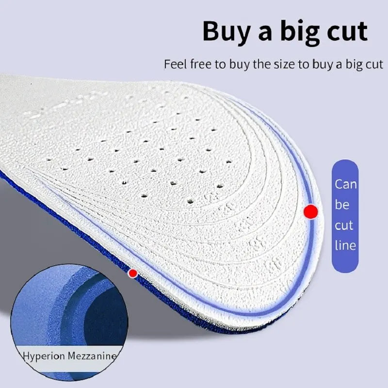 1Pair Invisible Height Increase Insoles for Shoes Breathable