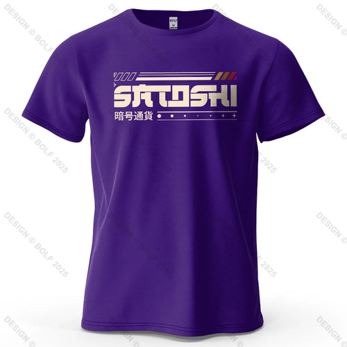 Satoshi and Crypto Printed Men's T-Shirt 100% Cotton Oversized Tech