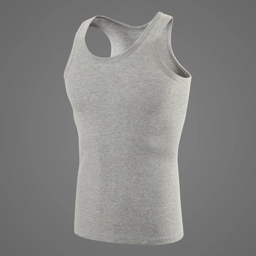 3/1 piece men's pure cotton vest fitness training jacket Four seasons