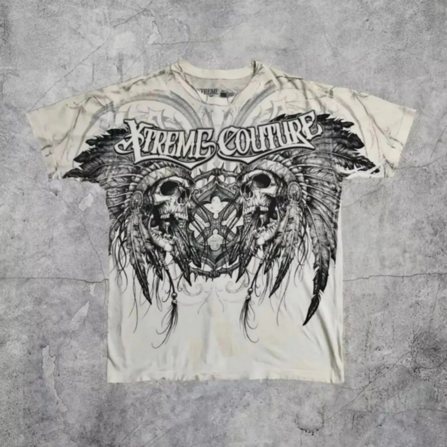 Hot selling new men's summer skull angel wing print comfortable and