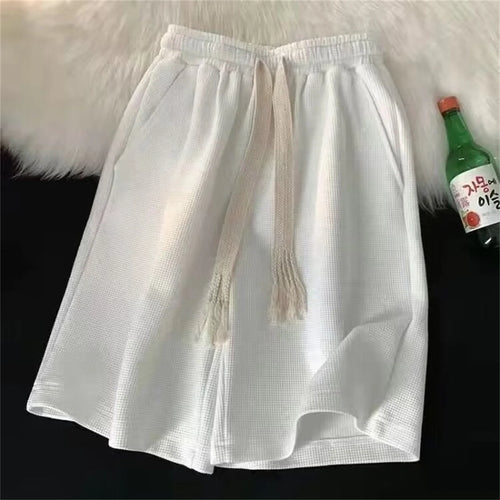 Solid Breathable Shorts Summer Men's Fashion Trendy Brand Lightweight