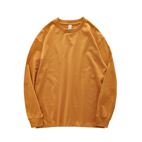 Dukeen 280g Heavyweight Long-Sleeved T-Shirt for Men 100% Cotton