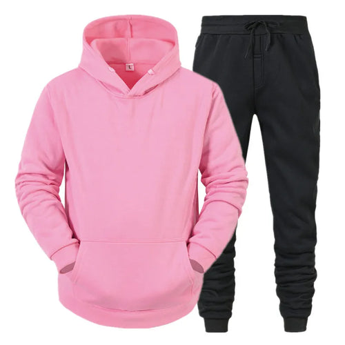 Men Sportswear Sweater Suit Hoodies + Pants Sports Clothing Spring