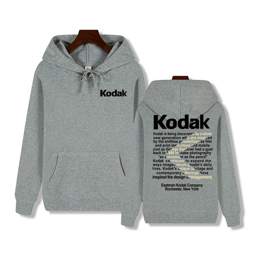 Kodak Brand New Retro Trend Y2K Print Fashion Men‘s Sportswear Autumn