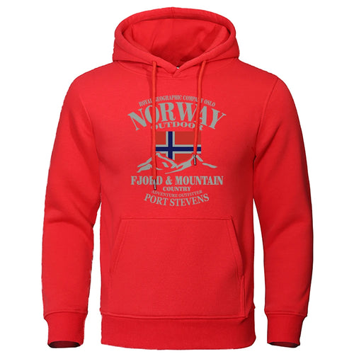 Norway FjordFashion High Quality Hoody Oversize Casual Mountain