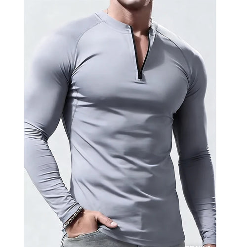 Long Sleeve T Shirt Men Compression Sportswear Male Tshirt Elastic