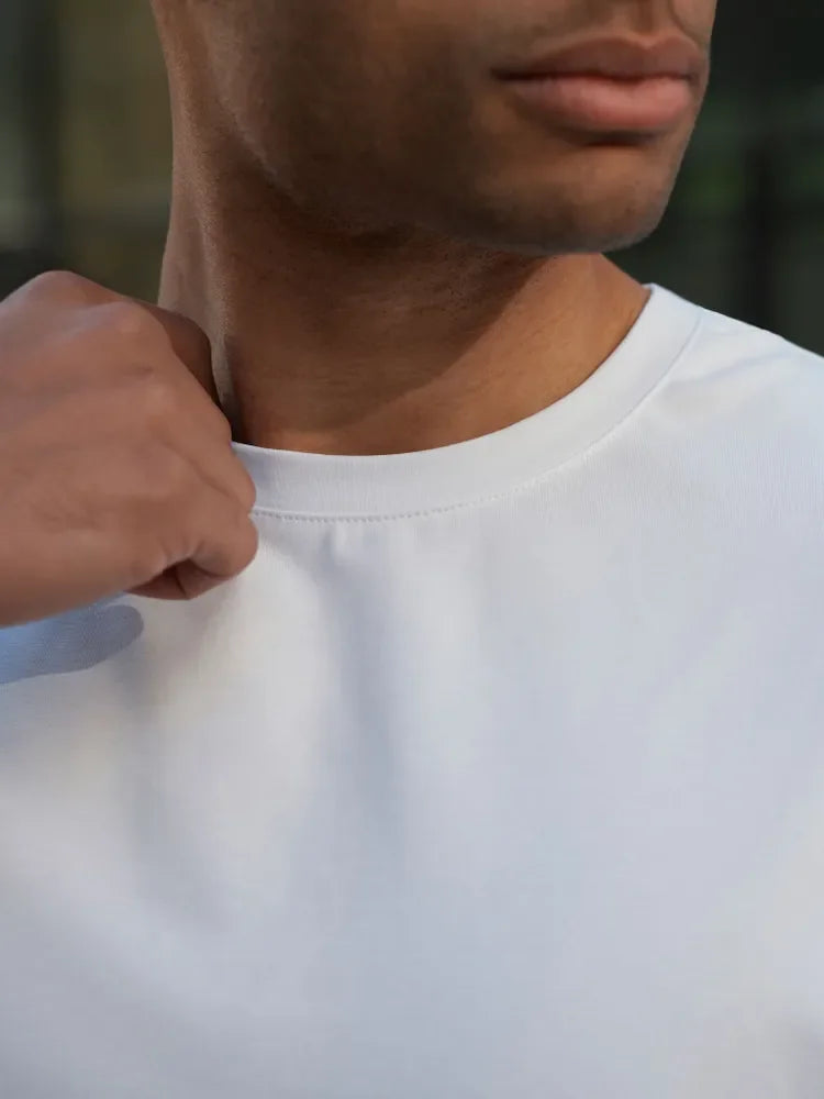 Solid color Men's t-shirts 2025 High quality Short sleeve tees Hip-Hop