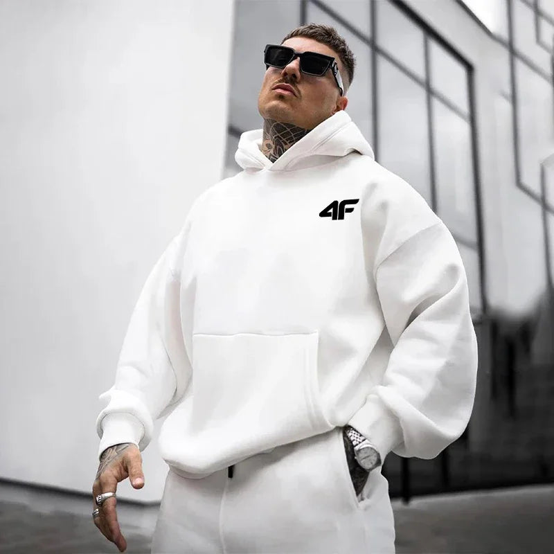 Man Hooded Sweatshirts All Season Daily Casual Sports Hoody Coats Home