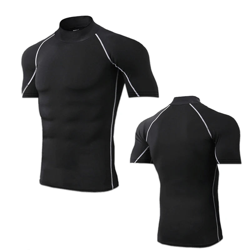 Compression T Shirt Men Quick Dry Short Sleeve Casual Summer