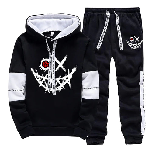 Hot Sales Mens Tracksuit Printed Single Piece Sweatshirts Sweatpants