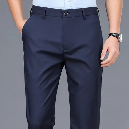 Male Smart Casual Pants Stretchy Sports Men's Fast Dry Trousers Spring