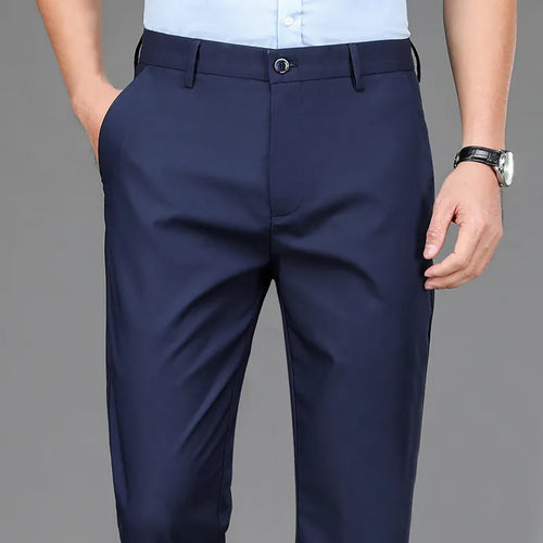 Male Smart Casual Pants Stretchy Sports Men's Fast Dry Trousers Spring