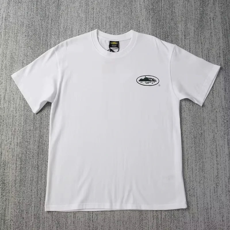 2026 Summer New Small Boat Printed Short Sleeve T-shirt Loose Round