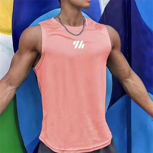 2025 newest Summer Gym Vest High Quality mesh Shirt Sleeveless