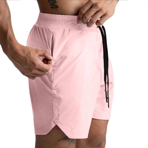 Shorts Single Woven Quick Dry Shorts Solid Color Running Fitness