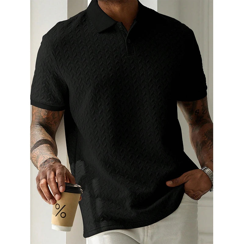 Mens Polo Shirt Summer Short Sleeve Male Polos Streetwear Man Tops