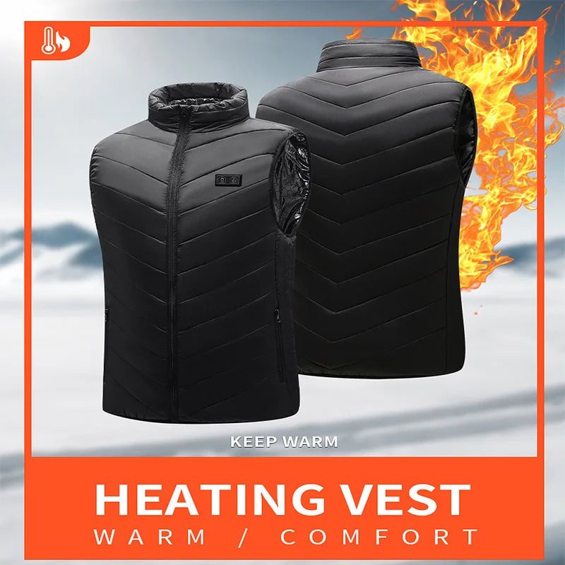 21 Heated Vest Zones Electric Heated Jackets Men Women Sportswear