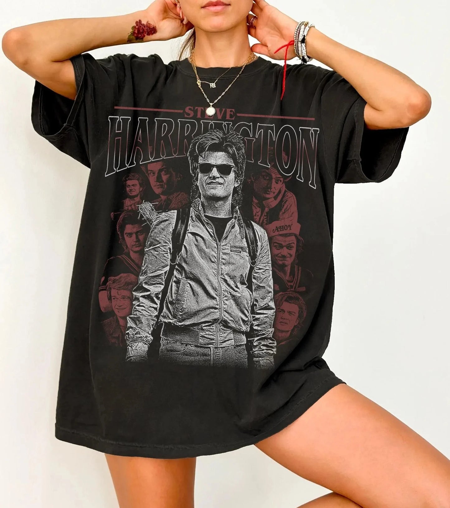 Steve Harrington T-Shirt Unisex Graphic Tee 80s TV Show Shirt Retro