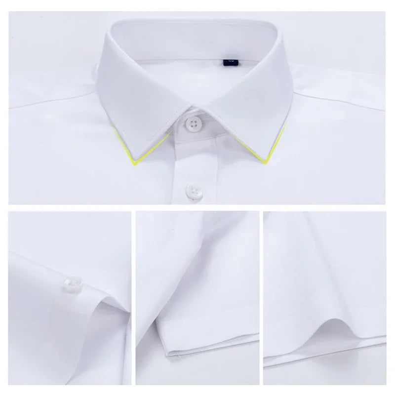 Premium Men's Ultra-Stretch Shirt - High-Quality Silky Business Formal