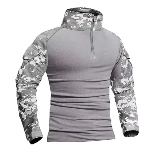 Men's Outdoor Tactical Hiking T-Shirts,Hunting Camouflage Long Sleeve
