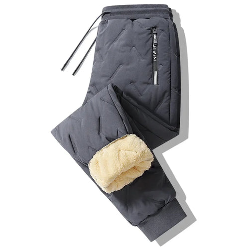 Winter Sweatwear Men Plush Thick Fleece Sweatpant Lambswool Thermal