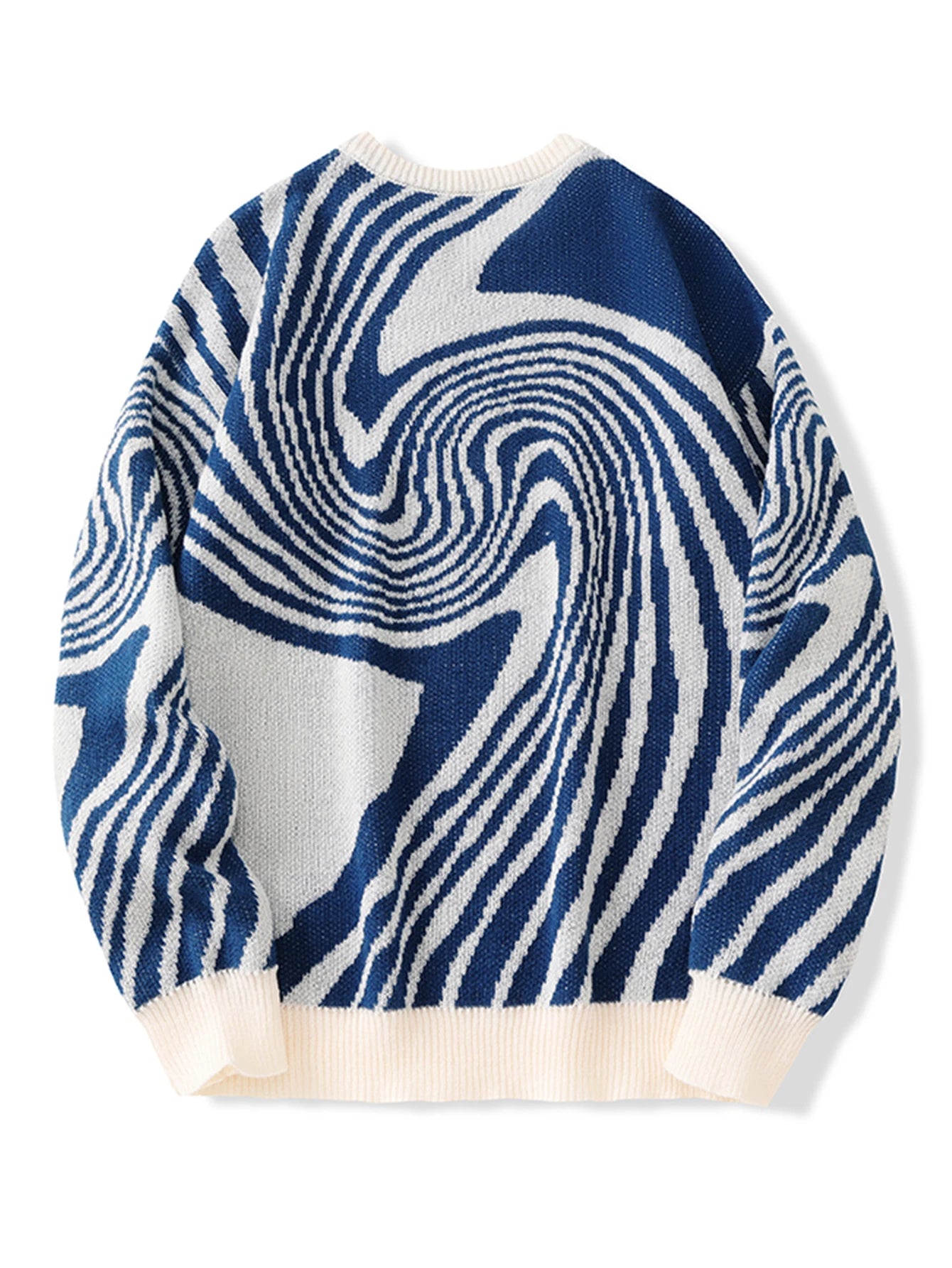 New Popular Autumn and Winter Maze Jacquard Pattern Pullover Sweater