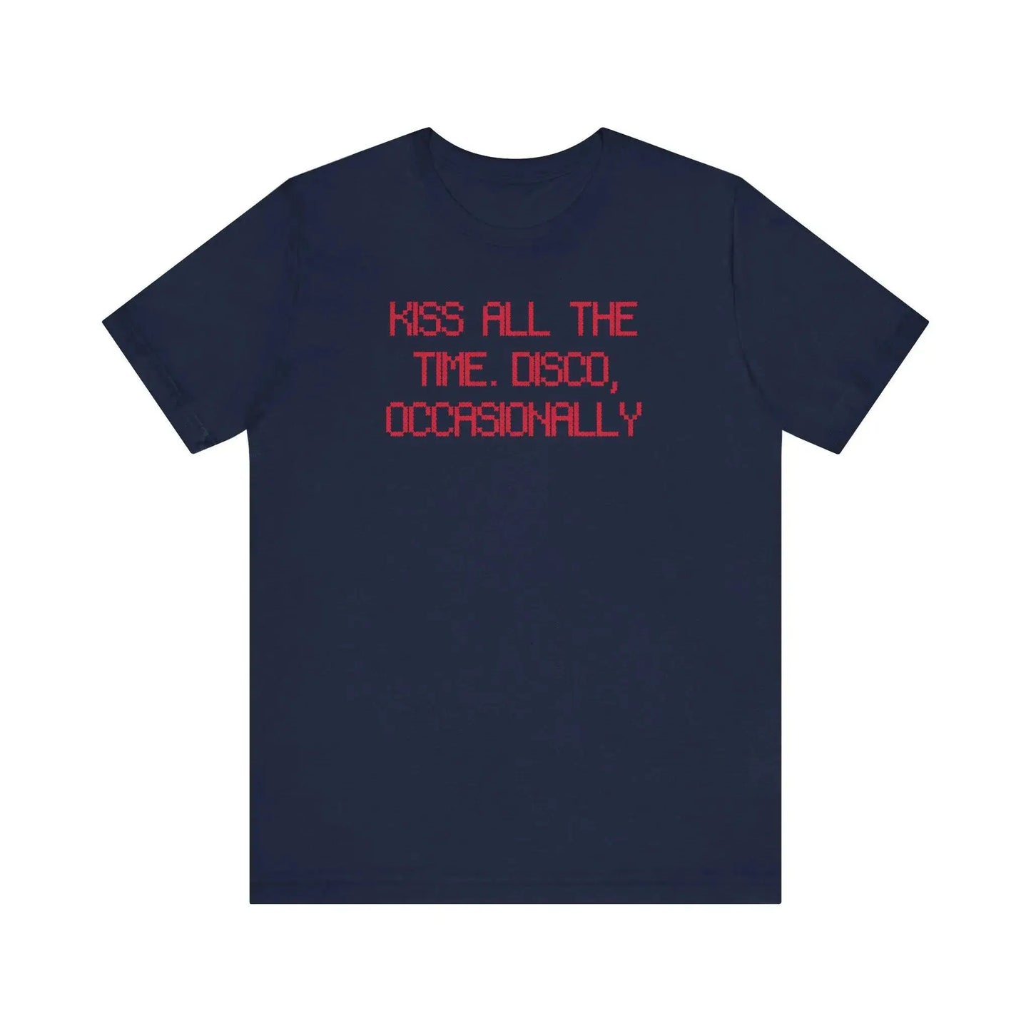 New Album Kiss All The Time. Disco Occasionally Print Cotton Shirt