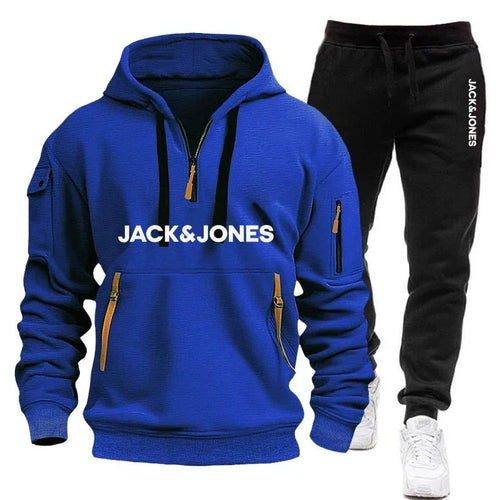 Two sets of men's sportswear for autumn/Winter 2025, including a