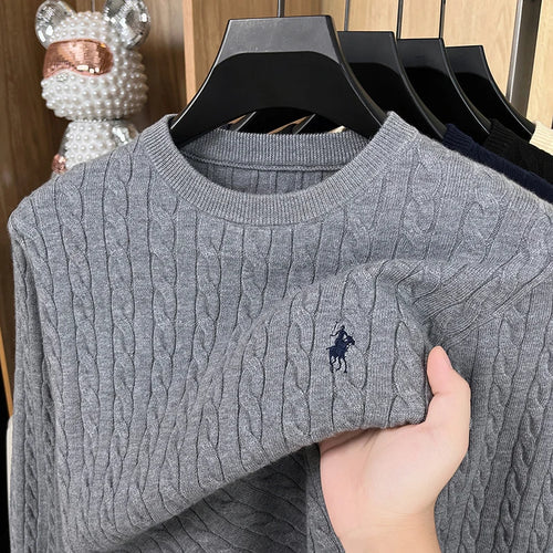 Hot High-End Luxury Man Long-Sleeved Knitwear Round Neck No Pilling No
