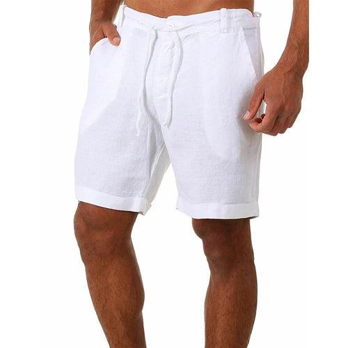 KB 2022 New Men's Cotton Linen shorts Pants Male Summer Breathable