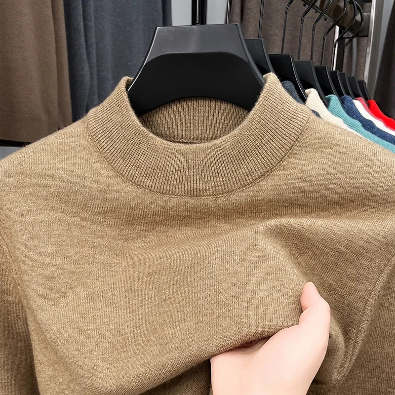 Half Turtleneck Knitwear Sweater New Autumn/Winter Mock Neck