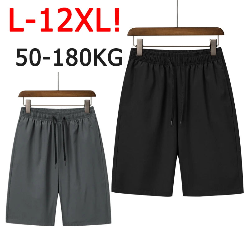 Men's Shorts Plus Size 50-180kg 10XL 11XL 12XL Breathable Comfort