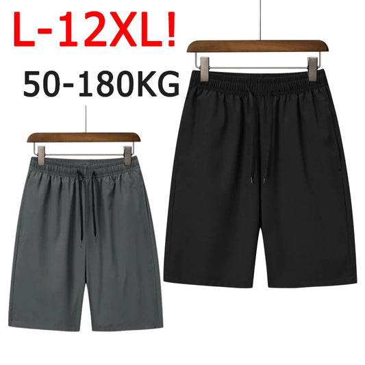 Men's Shorts Plus Size 50-180kg 10XL 11XL 12XL Breathable Comfort