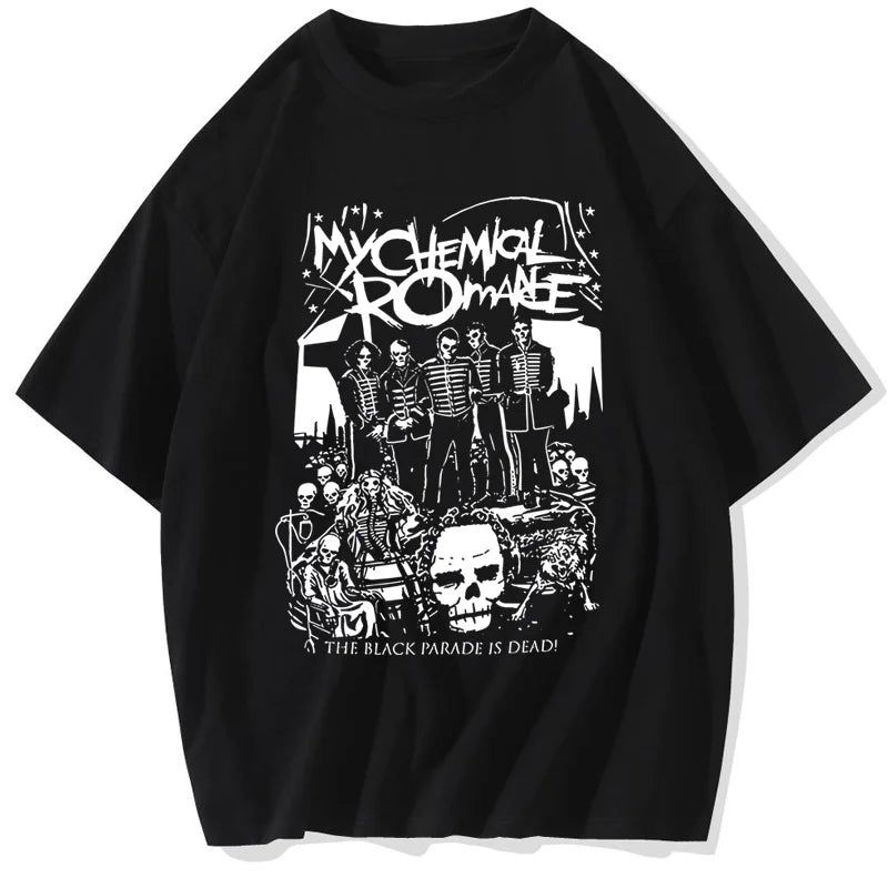 Summer My Chemical Romance Mcr Dead Men's T-Shirt Black Parade Punk