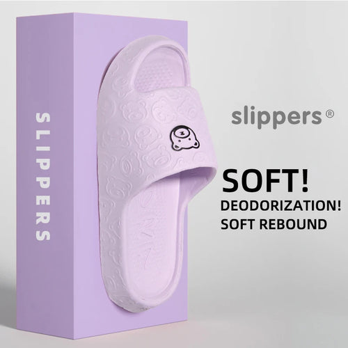Summer Home Use EVA Slippers for Women Cute Cartoon Design Indoor