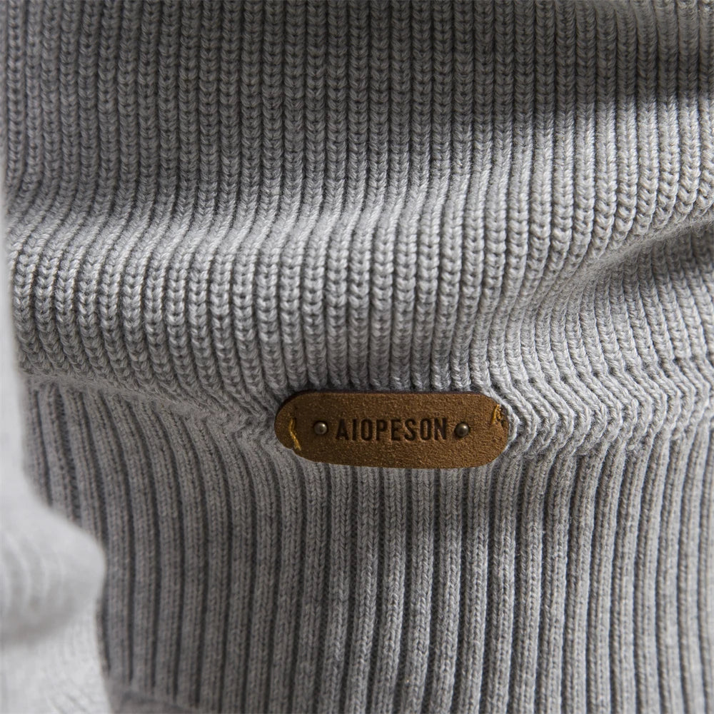 2023 New Autumn Cotton Zipper Cardigans for Men Fashion Casual Social
