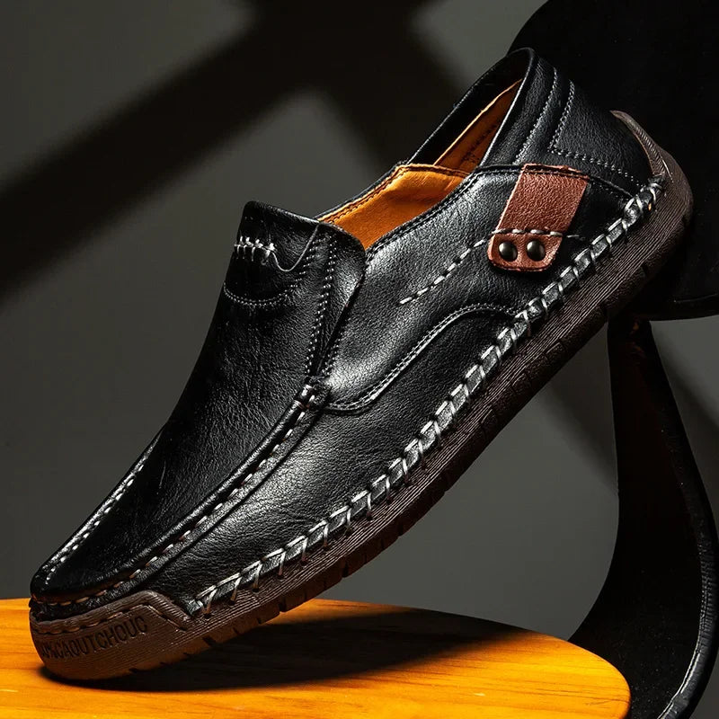 Mens Loafers Breathable Slip on Italian Driving Shoes Chaussure Homme